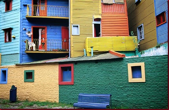 Rumah Warna-warni di La Boca, Argentina