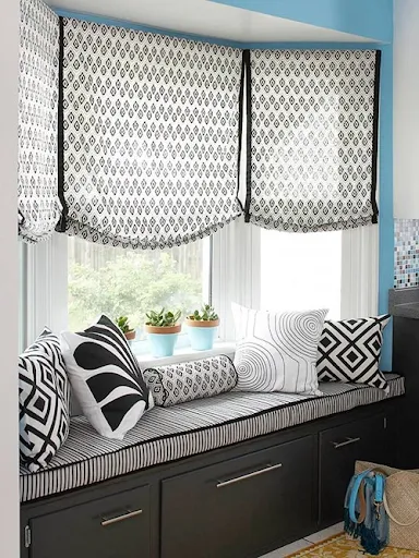 window seat bay window
