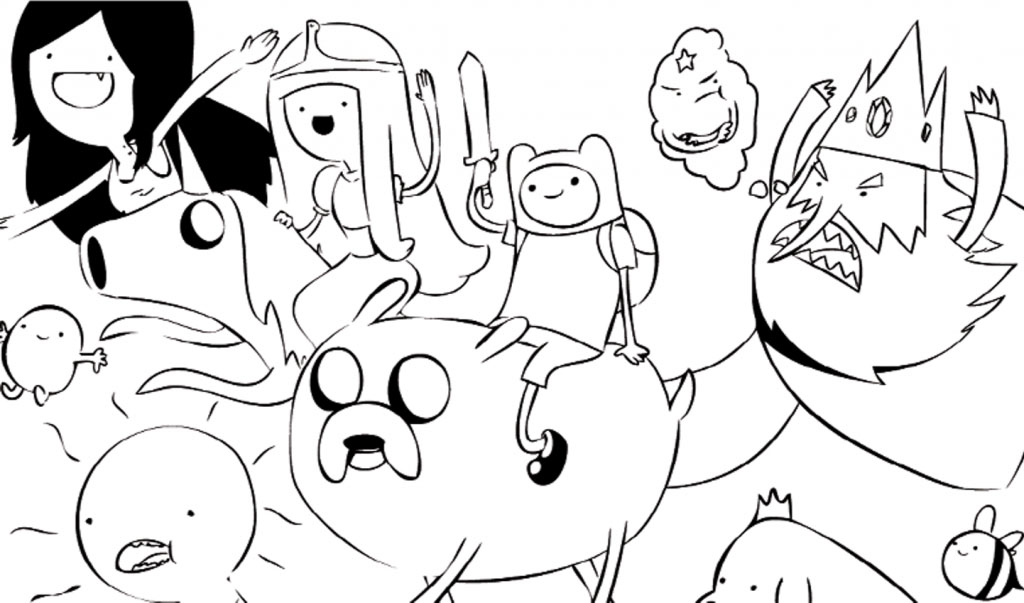 cartoon coloring pages