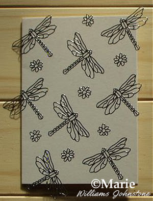 Dragonfly sticker design as a card backing