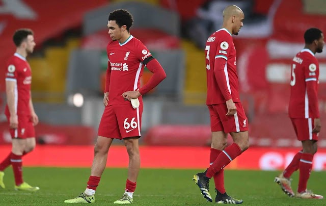 Liverpool, el gigante de Inglaterra, cae en un pozo profundo: en la Premier League tiene siete partidos sin ganar en Anfield, su casa