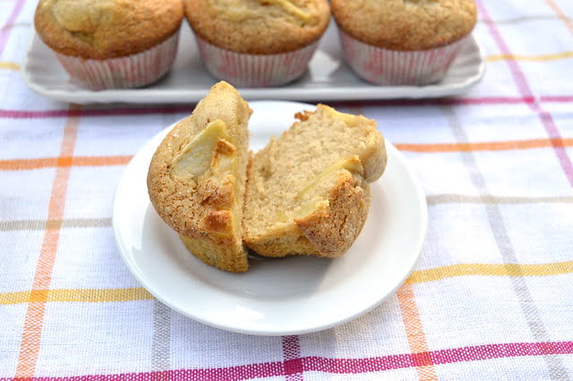 Muffin senza grassi aggiunti alle mele