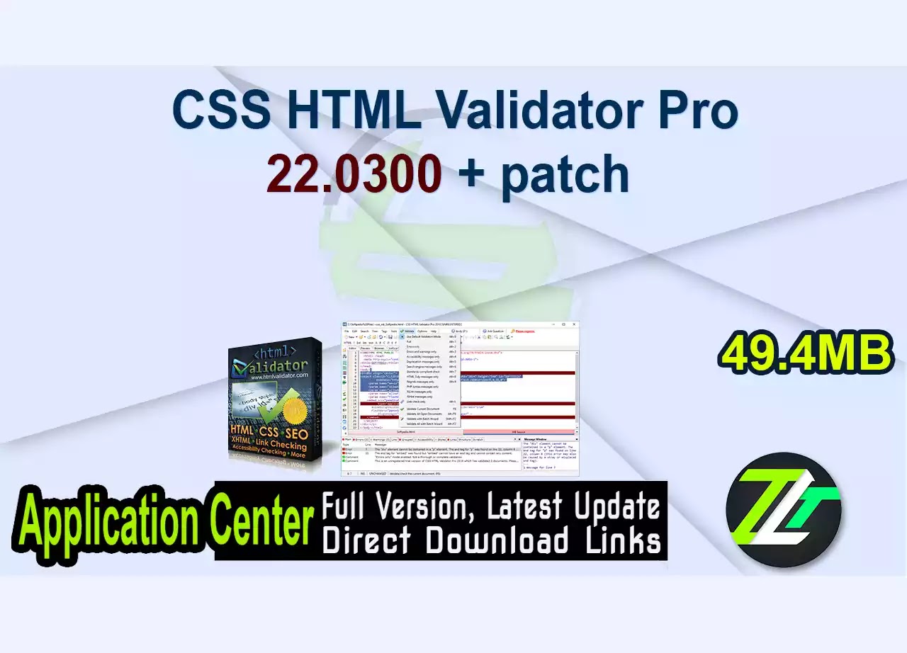 CSS HTML Validator Pro 22.0300 + patch 