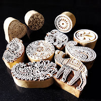 Wooden Blocks for Block Printing Stamp Set