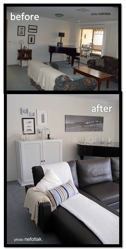 makeover before after. makeover before after. lounge room makeover - efore