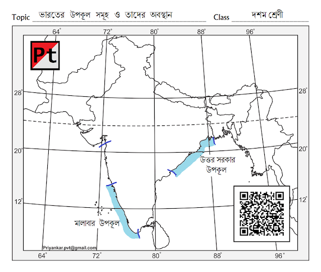 Map Pointing Indian Coast Class 10