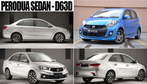 Perodua Akan Lancarkan Model Kereta Sedan ( Perodua D63D 