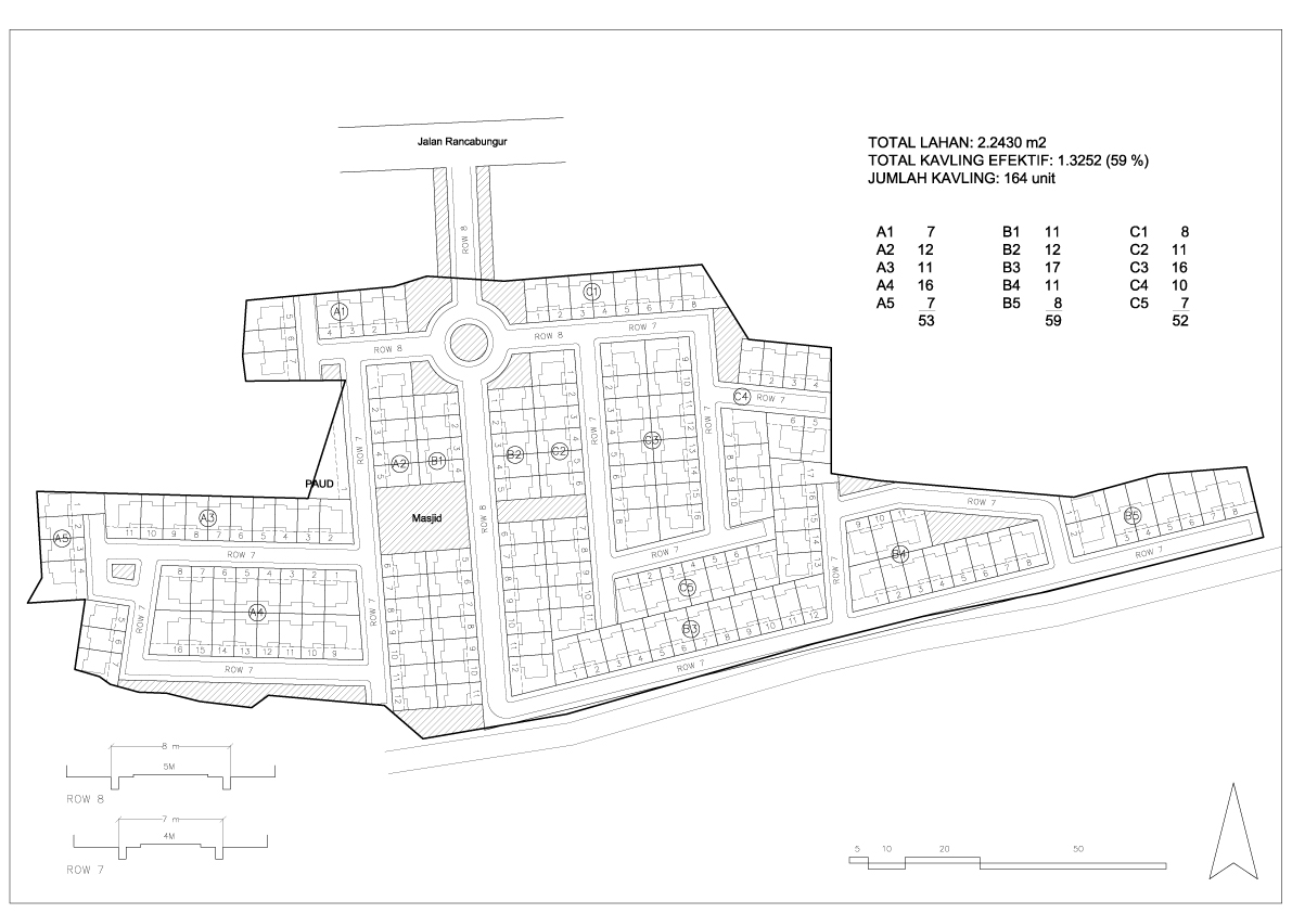 Perumahan Rakyat  Jasa Pembuatan Site Plan