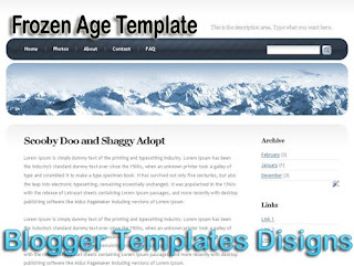 Theme Frozen Age Blogger Templates XML Web 2.0