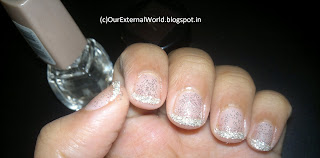 Silver Rain on my nails - Glitter Nails