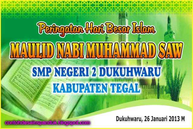 Spanduk Peringatan Maulid Nabi 2013 Contoh Desain Spanduk 