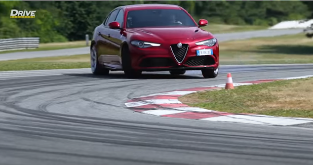 Alfa Romeo Giulia Quadrifoglio at Balocco