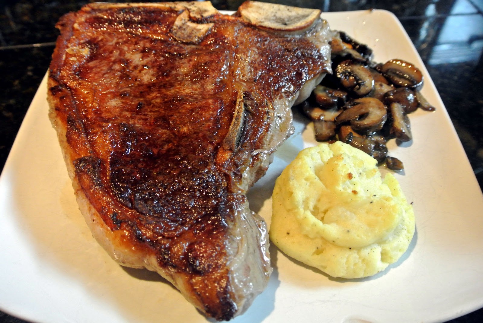 Mom, What's For Dinner?: Pan Seared T-Bone Steak