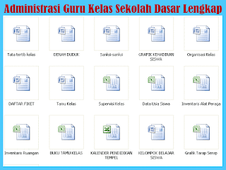 File Kumpulan Administrasi Guru Kelas Sekolah Dasar