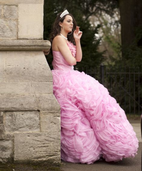 Gypsy Big Pink Wedding Dress Design By Princess Kate Middleton
