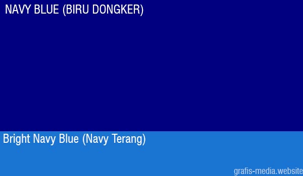 Pengertian Warna  Navy  Blue Biru Dongker Serta Contohnya 