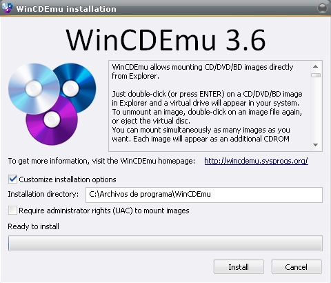 WinCDEmu v3.6 [Emulador de imágenes ISO para tu PC][Deposit Files]