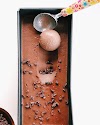 3 ingredients chocolate icecream at home