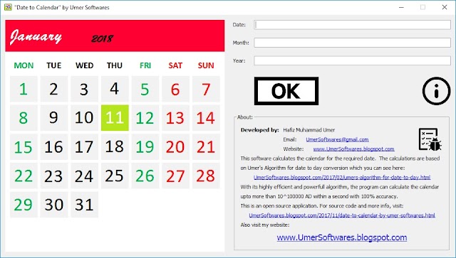 Date to Calendar source code