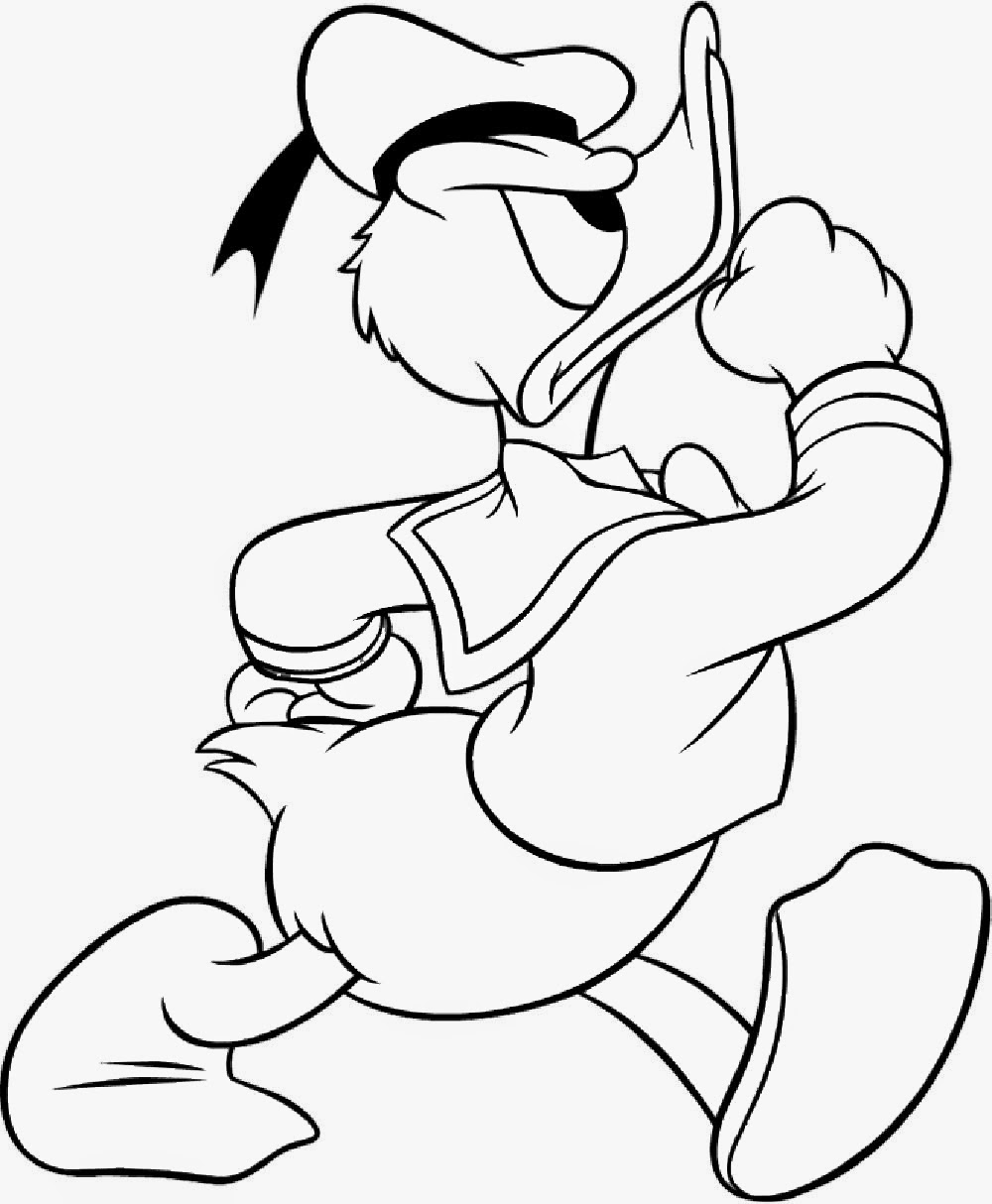 Download Coloring Blog for Kids: Donald Duck Coloring pages