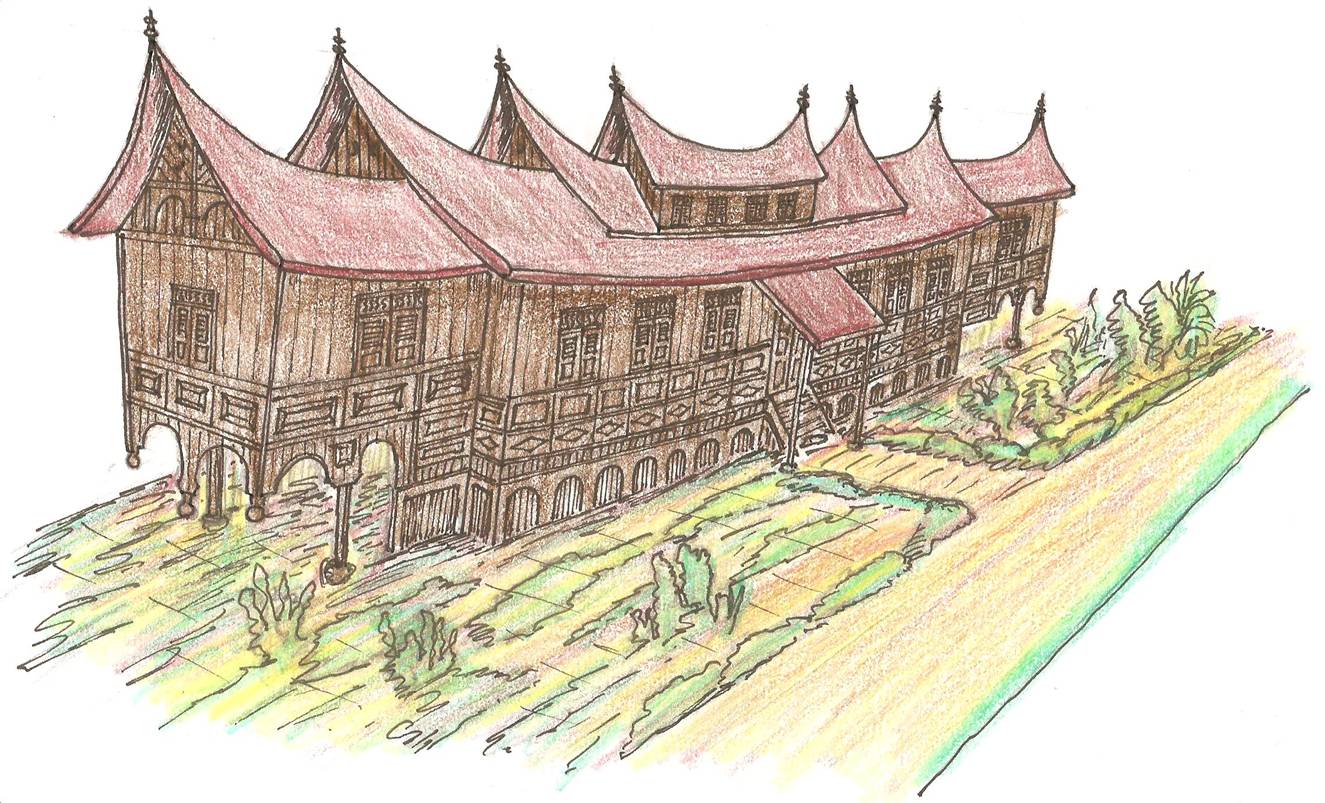 Koleksi Karikatur Gambar Rumah Adat Minang Puzzze