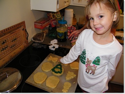 a Christmas tree cookie for Santa