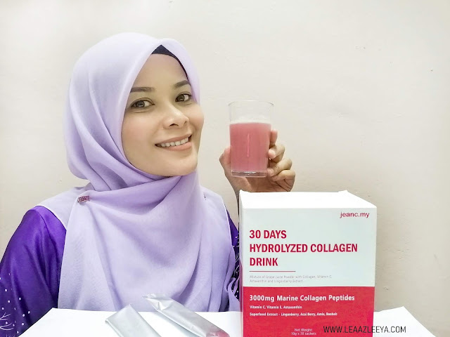 Jeanc 30 Days Hydrolyzed Collagen Drink Malaysia Skin Challenge