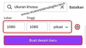 ukuran desain twibbon canva online