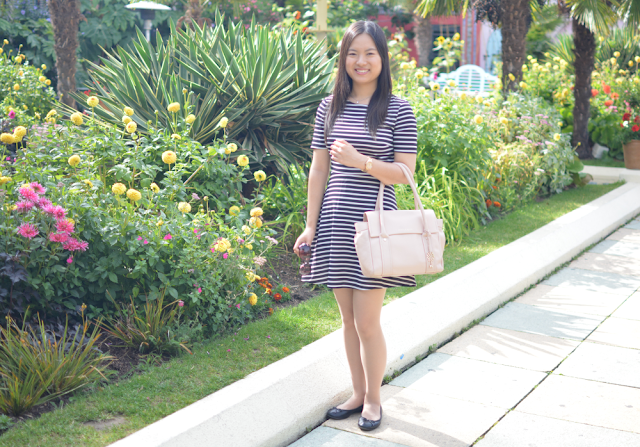 Kensington roof gardens, H&M sunglasses, Fossil watch, H&M dress, Bailey & Quinn handbag, Birthday, Outfit of the day