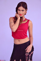 Nishi Gandha in Beautiful Red Crop Top ~  Exclusive 001.jpg