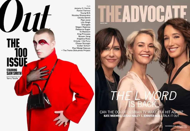 Out and The Advocate magazines