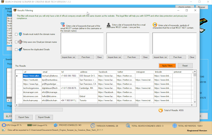 Linkedin Search Engine Scraper And Email Extractor By Creative Bear Tech