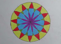 Harmony Arts Academy Drawing Classes Friday 31-July-2015 9 yrs Chaitrali Suhas Bhagwat Design in Circle Design Oil Pastels