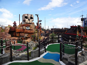 A view of the Treasure Island Adventure Golf layout in Southsea