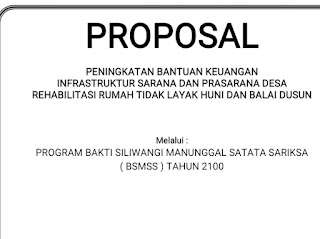 Proposal Program Bhakti Siliwangi Manunggal Satata Sariksa atau BSMSS