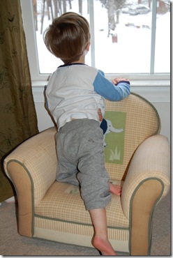 looking out