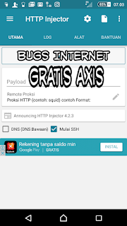 Kumpulan bugs operator axis untuk Internetan gratis 