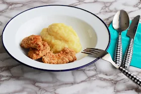 Puré de patatas con manzana