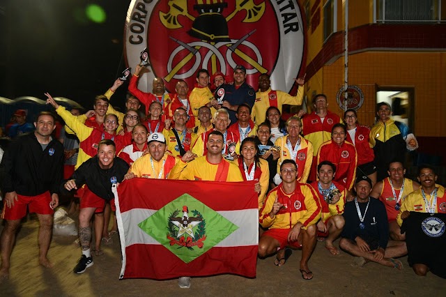 Bombeiros de SC conquistam pela 7ª vez o Campeonato Brasileiro de Salvamento Aquático Desportivo