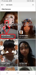 Filter we bare bears instagram|| Cara mendapatkan filter we bare bears instagram