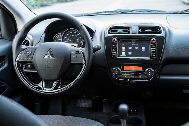 Interior view of 2017 Mitsubishi Mirage