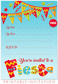 Mexican themed birthday invitations