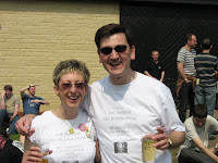 Our t-shirts - courtesy of George and Caroline