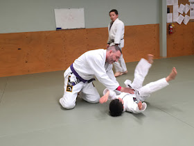 Working on his forward roll