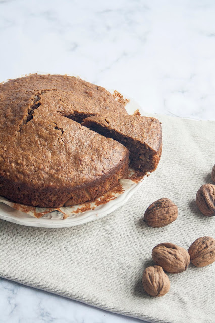 Torta alle noci senza burro