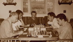 I Torneo Xadrez Ribera Sao Joao 1956, partida Araújo Pereira vs Joaquim Durão