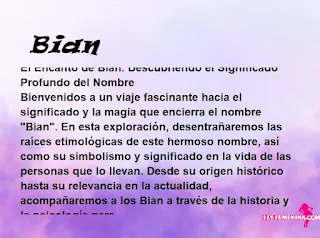 significado del nombre Bian