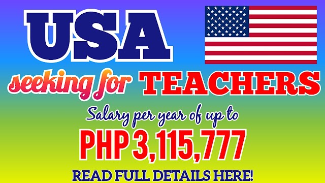 The United States is seeking for 36 teachers.