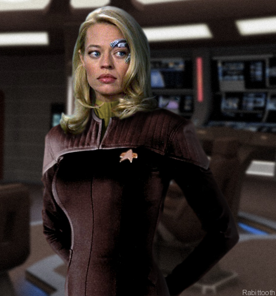 Jeri Ryan in Star Trek Voyager