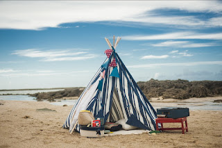 Un tipi bricolé pour les enfants.